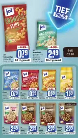 REWE DE tilbudsavis uge 41 Side 3: Ja! Erdnüsse €0,79, Ja! Erdnussflips €0,79