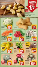 REWE DE tilbudsavis uge 41 Side 9: Rewe Bio Bio Speisemöhren €1,69, Radieschen €0,49