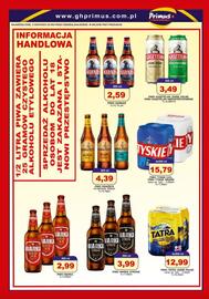 Primus gazetka Strona 4: Piwo Książęce Wybrane Smaki €4,39, Piwo Tyskie 0,0% Piwo Tyskie Gronie €15,79