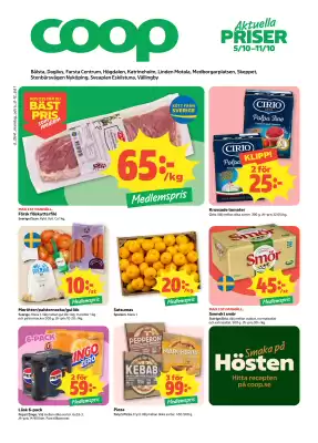 Coop Konsum reklamblad (giltig till och med 11-10)