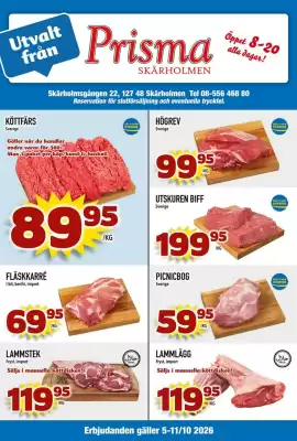 Prisma Mat reklamblad (giltig till och med 10-10)