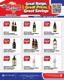 Africa Cash and Carry catalogue week 40 Page 1: Afri Pure Hair Repair Oil H/Scalp €39,50