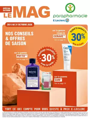 E.Leclerc Parapharmacie | D'automne (valable jusqu'au 31-10)