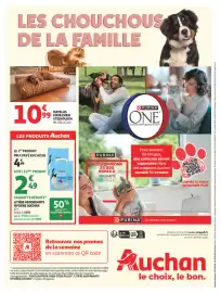 Catalogue Auchan | Animalerie page 23: STEEN PLUCH MATelas POUR CHIEN €10,99, Auchan Litière absorbante hygiène €7,48