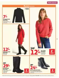 Catalogue Auchan | Café, automne hypers page 55: INEXTENSO ROBE-PULL FEMME €12,99, INEXTENSO BOOTS FEMME €24,99