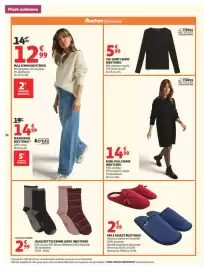 Catalogue Auchan | Café, automne hypers page 56: INEXTENSO ROBE-PULL FEMME €14,99, INEXTENSO TEE-SHIRT FEMME €5,99
