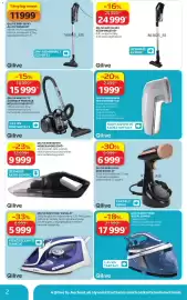 Auchan akciós újság Oldal 2: QILIVE 600171869 GŐZÁLLOMÁS €17.999,00, QILIVE 600171875 KÉZI GŐZÖLŐ €6.999,00