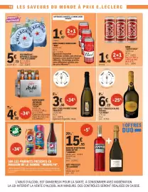 Catalogue E.Leclerc | Promos en OR page 10: Asahi SUPER DRY €4,92, Bud Bière blonde américaine €1,47
