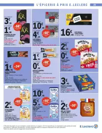 Catalogue E.Leclerc | Promos en OR page 25: Filipinos Biscuits enrobés €2,40, Corny Barre protéinée €1,31