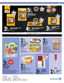 Catalogue E.Leclerc | Promos en OR page 33: PRUNIER Pâté de Foie €1,95, Espuna Fuet d'olot €1,50