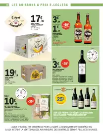Catalogue E.Leclerc | Promos en OR page 38: L'Excellence AOC Buzet Rouge €3,44, Leffe Bière blonde €19,19