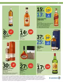 Catalogue E.Leclerc | Promos en OR page 41: KHÊMEIA Single Malt Whisky €25,01, J&B Rare Whisky Blended Scotch €17,93