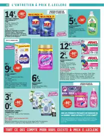 Catalogue E.Leclerc | Promos en OR page 42: SUN Tablettes / Capsules Lave-Vaisselle €14,35, Rainett Lessive liquide €5,52