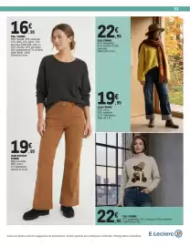 Catalogue E.Leclerc | Promos en OR page 53: PULL FEMME €22,95, PULL FEMME €22,95