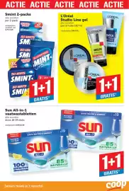 Coop folder week 41 Pagina 3: Smint €5,49, Sun All-in-1 vaatwastabletten €9,99