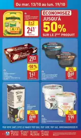 Catalogue ALDI semaine 42 page 10: MILSANI YOGHURT CREAMY €1,99, MILSANI RIZ AU LAIT HYPERPROTÉINÉ €0,69