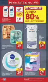 Catalogue ALDI semaine 42 page 16: Loft Discret Serviettes Incontinence €3,99, LACURA COTONS DÉMAQUILLANTS OVALES €0,99
