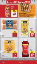 Catalogue ALDI semaine 42 page 24: TRADER JOE'S DOUBLE BURGER €1,49, TRADER JOE'S BAGEL €1,99