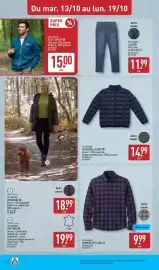 Catalogue ALDI semaine 42 page 28: UP 2 FASHION CHEMISE EN FLANELLE €9,99, UP 2 FASHION® DOUDOUNE LÉGÈRE €14,99