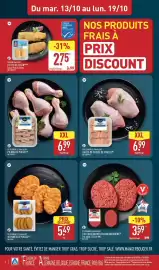 Catalogue ALDI semaine 42 page 6: ST-CLÉMENT LE BOUCHER 2 STEAKS HACHÉS FAÇON BOUCHÈRE €3,59