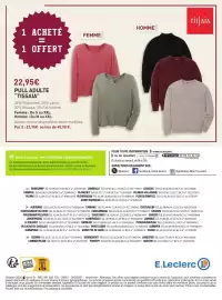 Catalogue E.Leclerc | Mode automne page 24: Tissaia pull adulte €22,95
