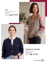 Catalogue E.Leclerc | Mode automne page 5: PULL €29,95