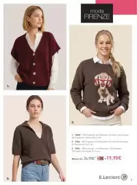 Catalogue E.Leclerc | Mode automne page 7: 1. 3. 2. moda FIRENZE • 1. GILET ⚫ 90% Polyester, 4% Polyamide, 2% Laine, 2%