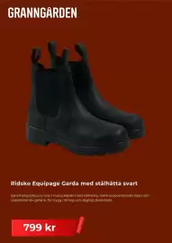 Granngården kampanjblad Sida 3: Ridsko Equipage Garda med stålhatta svart €799,00