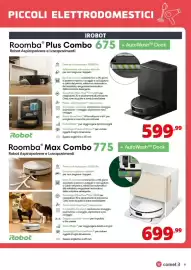 Volantino Comet Pagina 9: PICCOLI ELETTRODOMESTICI IROBOT RoombaⓇ Plus Combo 675 + AutoWash™ Dock Robot Aspirapolvere e
