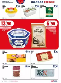 Volantino Adhoc Pagina 16: Norita salmone norvegese €21,90, Emmentale Entremont €8,80