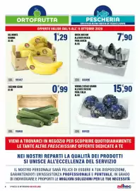 Volantino Adhoc Pagina 8: Banane Del Monte €1,29, Orata allevata fresca €7,90