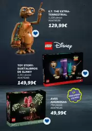 Catálogo Juguettos Página 15: Lego - aves amorosas €49,99, Larry house - e.t. the extra- terrestrial €129,99