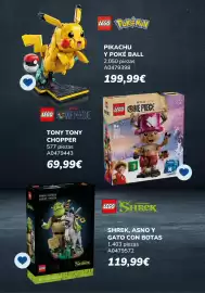 Catálogo Juguettos Página 19: Lego - shrek, asno y gato con botas €119,99, Lego - pikachu y poke ball €199,99