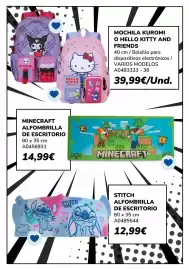 Catálogo Juguettos Página 25: Minecraft - alfombrilla de escritorio €14,99, Hello kitty - mochila kuromi o and friends €39,99