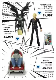 Catálogo Juguettos Página 32: Death note €35,99, Figuira ryuk death note €49,99
