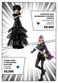 Catálogo Juguettos Página 39: Jose cuervo - monster high wednesday vestido cuervo €69,99, K-pop demon hunters €59,99