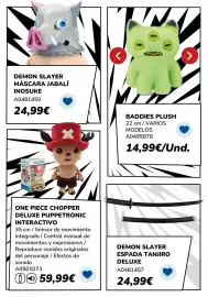 Catálogo Juguettos Página 4: Demon slayer máscara jabalí inosuke €24,99, Baddies plush €14,99