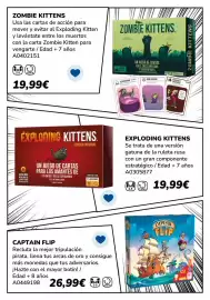 Catálogo Juguettos Página 41: Zombie kittens €19,99, Captain - flip €26,99