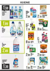 Volantino Supermercato Pollio Pagina 22: Alba Detersivo Lavatrice €1,89, Fabuloso ammorbidente concentrato €2,69