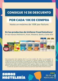 Catálogo Makro Página 2: Unilever Food Solutions productos de Helmann's, Knorr, Maizena, Bovril y Carte d'Or