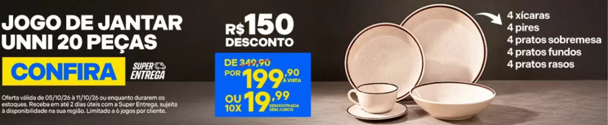 Lojas Havan (válido até 12-10)