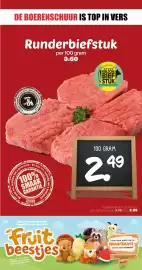 De Boerenschuur folder week 41 Pagina 3: Runderbiefstuk €2,99