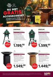 HANOS folder Pagina 8: Ofyr classic 85 - corten €1.449,00, Big Green Egg Minimax €1.199,00