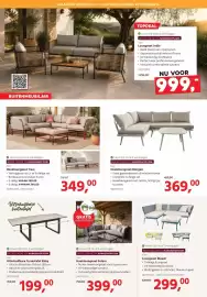 HANOS folder Pagina 5: Kaja Hoekloungeset Morgan €369,00, Kaja Hoekloungeset Tresi €349,00