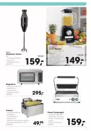 HANOS folder | Non-Food Pagina 3: Magnetron €295,00, Friteuse €49,95