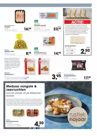 HANOS folder | Courant Pagina 5: Heiploeg Rivierkreeftenvlees €14,95, Meromar Kokkels middel €8,95