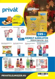 PRIVÁT akciós újság hét 41 Oldal 1: Queen szénsavas üdítő €499,00, Cba piros instant kakaópor €599,00
