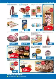 PRIVÁT akciós újság hét 41 Oldal 2: Orsi virsli €499,00, Privát darabolt sertéstarja €2.399,00