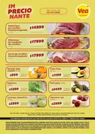 Catálogo Supermercados Vea Página 1: Matambre de novillito €14.999,00, Milanesas de cuadrada de novillito €17.999,00