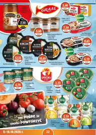 DUO-TES gazetka Strona 32: Graal Sardynki w sosie pomidorowym €3,99, Pasztet jedyny premium €4,79